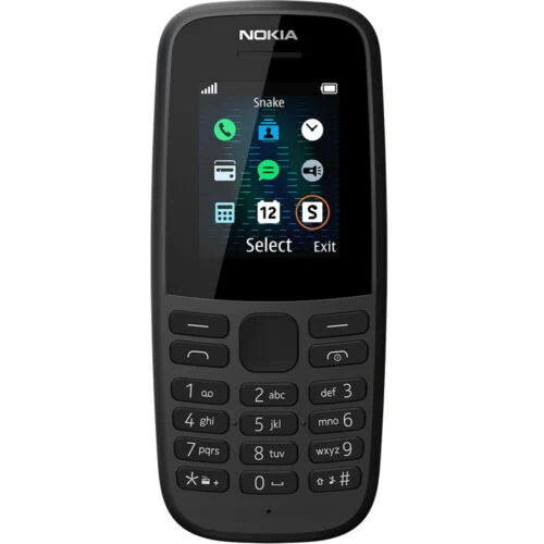 Telemóvel Básico Nokia 105 Dual SIM 1,77″ 800mAh Rádio FM Preto