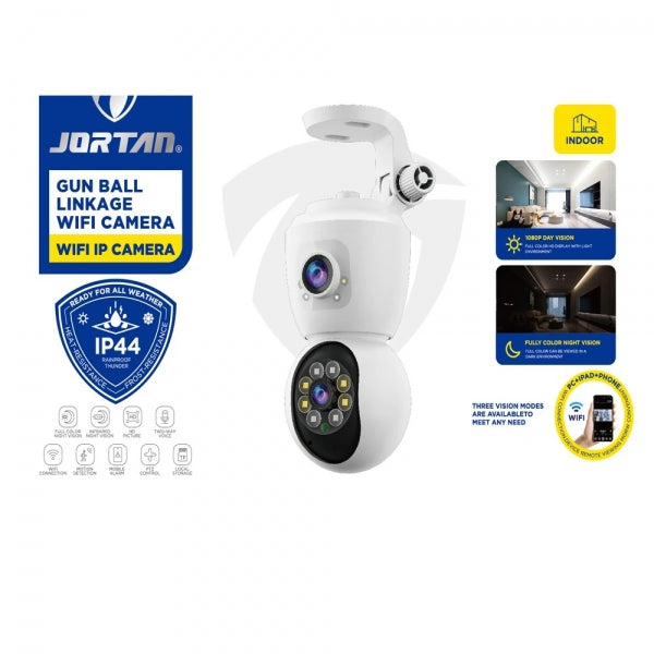 Câmara de Vigilância JORTAN JT-8292 Wi-Fi com Visão 360º Interior