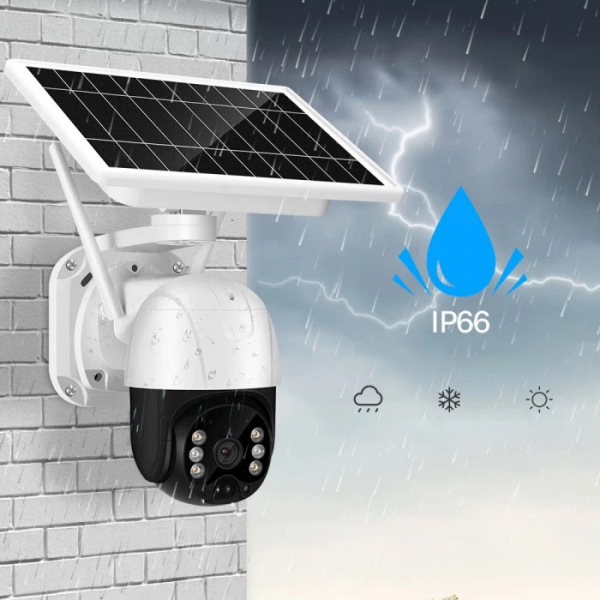 Câmara de Vigilância 360º com Painel Solar Wifi